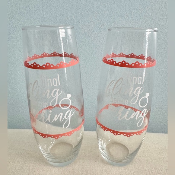 🍓6/$15🍓 Bachelorette Stemless Champagne Glasses - Picture 3 of 3